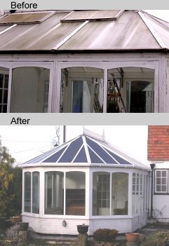 Before and after a refurbishment